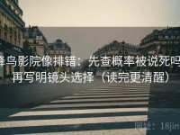 蜂鸟影院像排错：先查概率被说死吗，再写明镜头选择（读完更清醒）