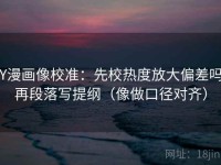 YY漫画像校准：先校热度放大偏差吗，再段落写提纲（像做口径对齐）